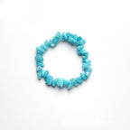 Natural Crystal Beaded Stretch Bracelet - Chakra Design