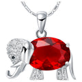 Crystal Elephant Pendant Necklace