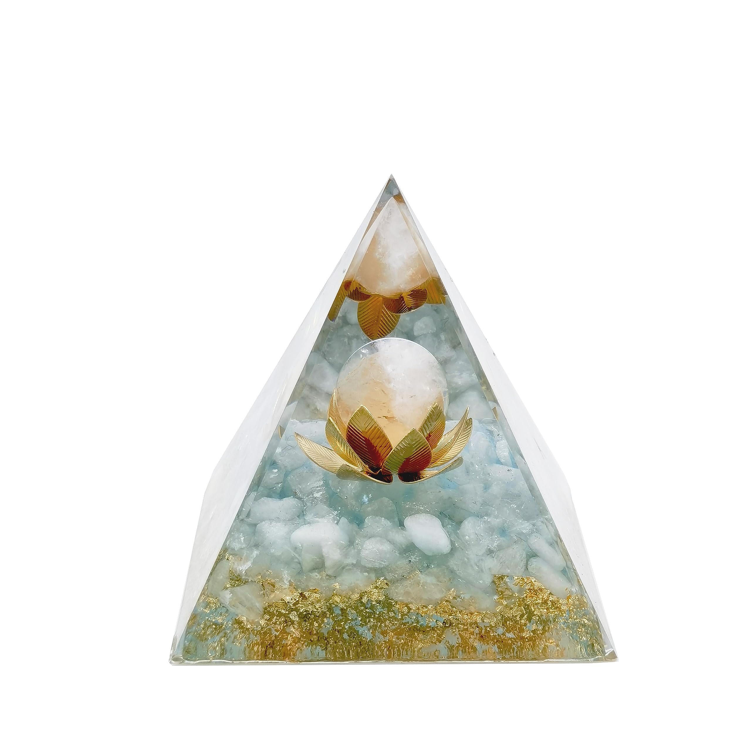 Moonstone Crystal Orgone Pyramid