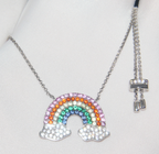 Rainbow Crystal Choker Necklace