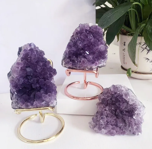 Amethyst Crystal Block Ornament