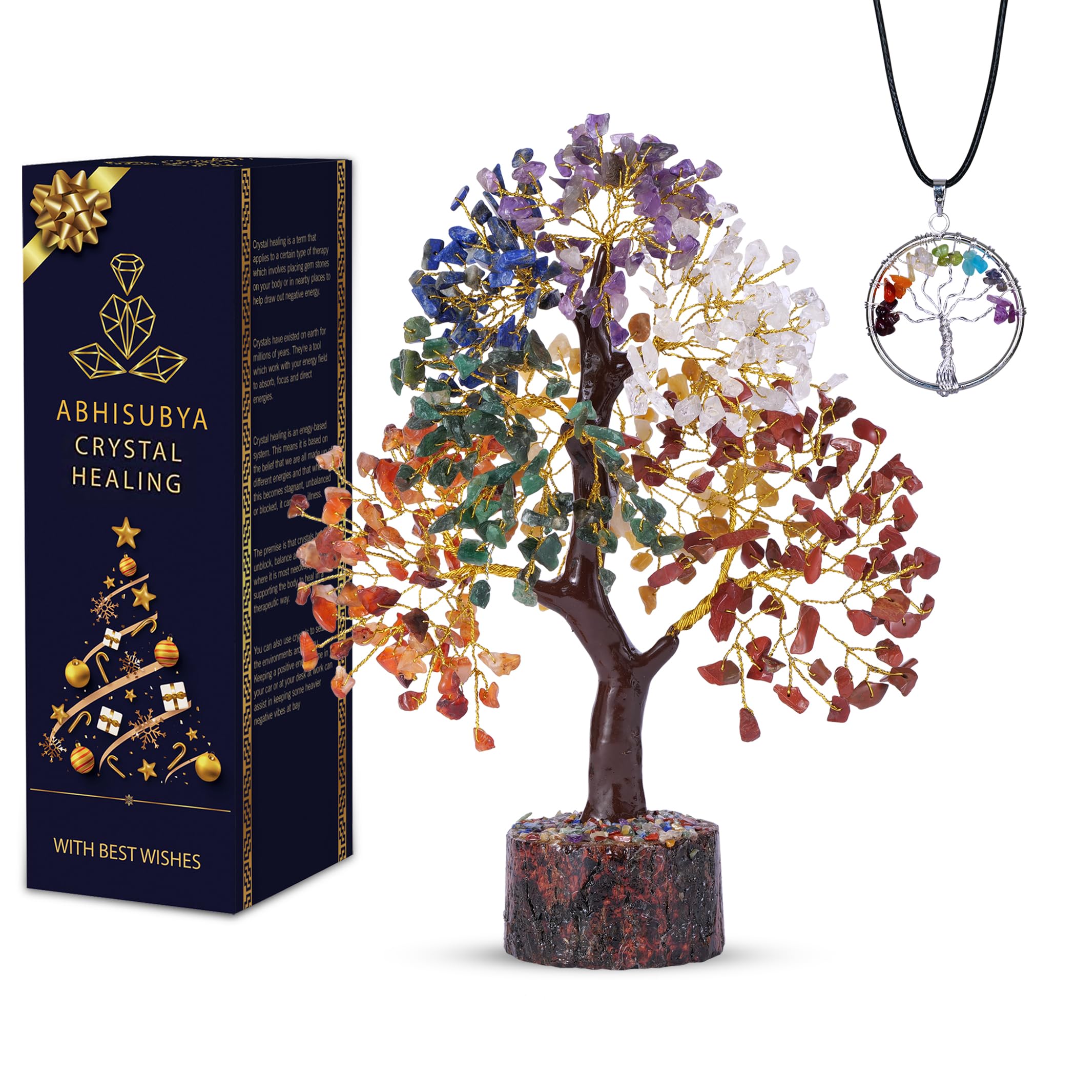 Chakra Tree Crystal Décor Tree of Life Feng Shui Tree for Fortune