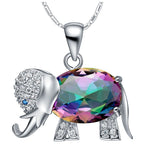 Crystal Elephant Pendant Necklace