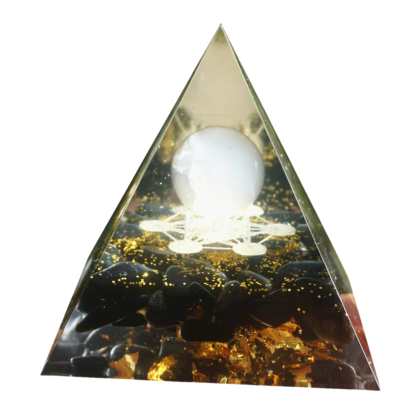 Orgonite Pyramid for Positive Energy Chakra