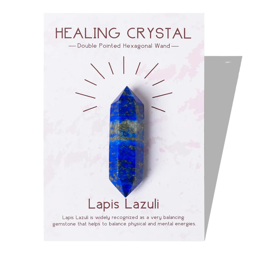 Natural Lapis Lazuli Crystal Stone Double Pointed Crystal