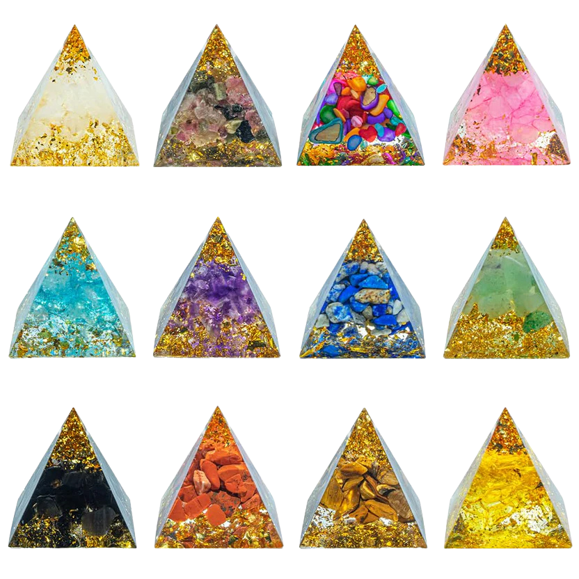 Mini Natural Crystal Pyramid Energy Generator