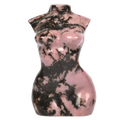 Matrix Rhodonite Healing Crystal Goddess Model - Hand Carved