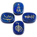 Healing Crystal Lapis Lazuli 4pcs Engraved