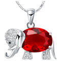 Crystal Elephant Pendant Necklace