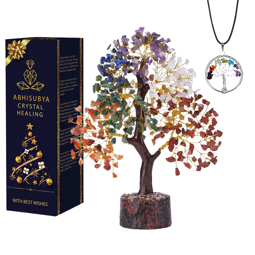 Chakra Crystal Décor Tree of Life Feng Shui Tree for Fortune