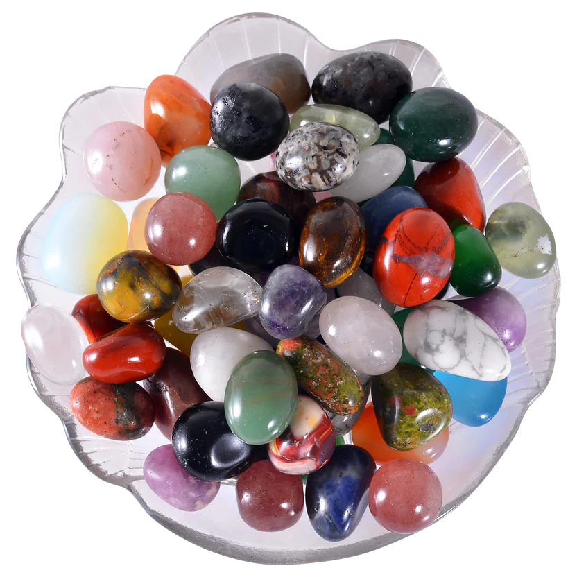 Bulk Polished Crystal Stones Set.