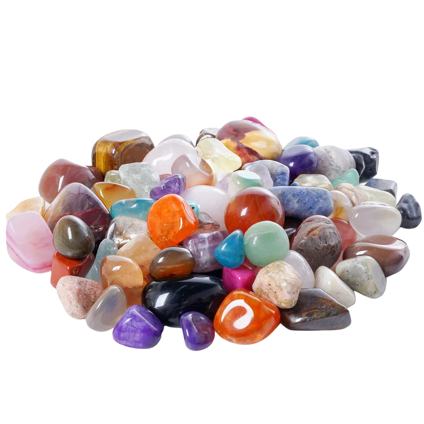 72 Pcs Polished Stone Set Healing Crystals