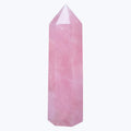 Rose Quartz Natural Crystal Towers 3.54-4.33" Healing Crystal Wand