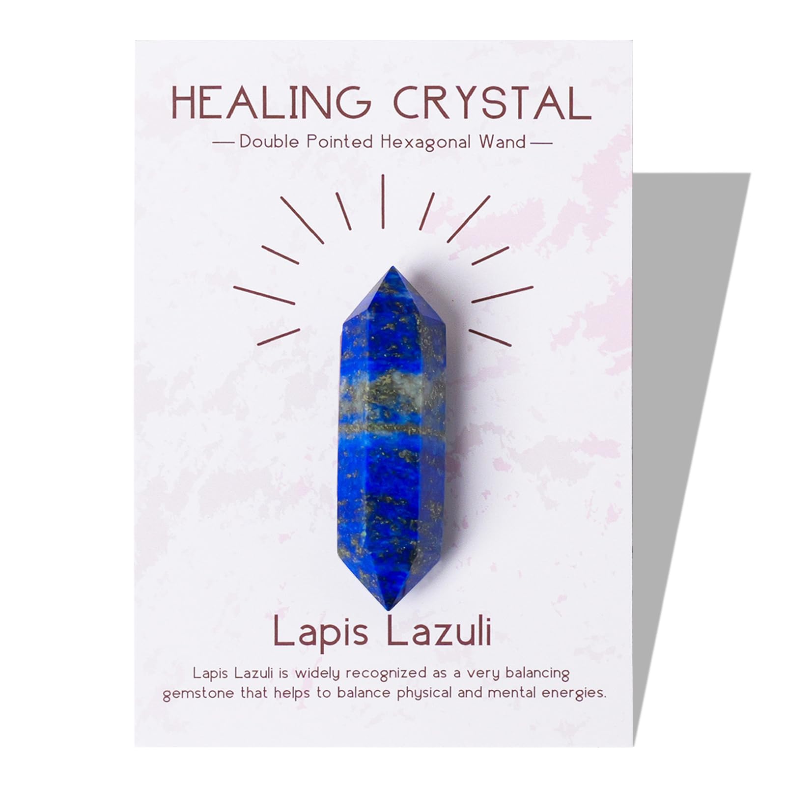 Natural Lapis Lazuli Crystal Stone Double Pointed Crystal