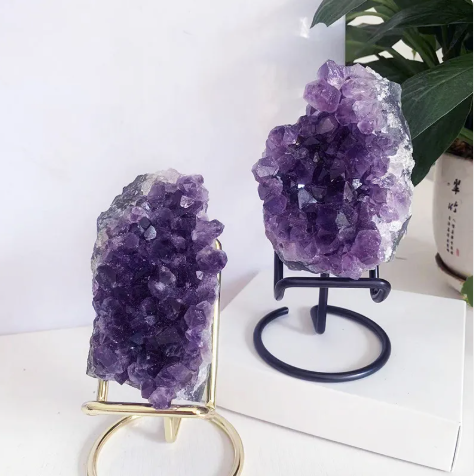 Amethyst Crystal Block Ornament